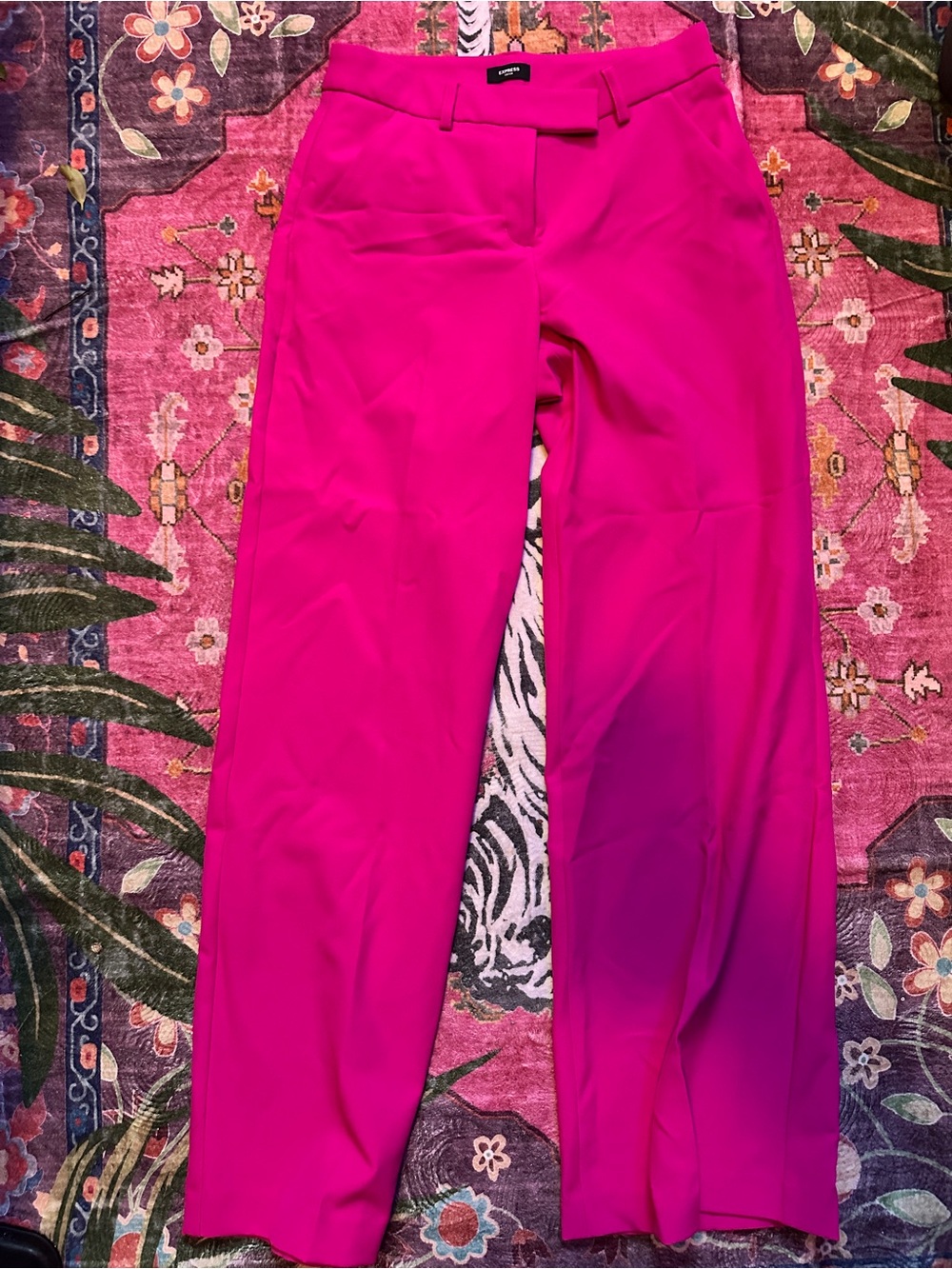 Express Wide-Leg Trousers in Bright Fuchsia
